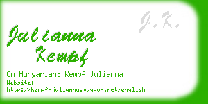 julianna kempf business card